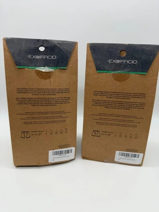 (2) Exofficio Men's Original Performance Boxer Briefs Duo Give n Go 2.0 4 Pair - Picture 4 of 8